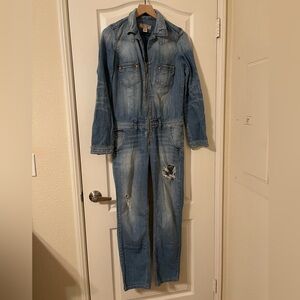 Guess Blue Denim Jumpsuit